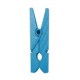 Mini-Holzclip, 2,5 cm, Beutel mit 24 Stück, Türkis