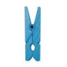 Mini clip in legno, 2,5 cm, busta da 24 pezzi, turchese