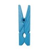 Mini pince en bois, 2,5 cm,sachet de 24 pièces,turquoise