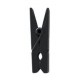 Mini clip in legno, 2,5 cm, busta da 24 pezzi, nero