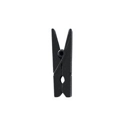 Mini pince en bois, 2,5 cm,sachet de 24 pièces, noir
