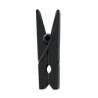 24 Kleine Klammer, Holz, 2,5 cm, schwarz
