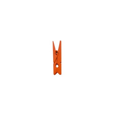 Mini-Holzclip, 2,5 cm, Beutel mit 24 Stück, orange