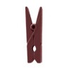 24 Kleine Klammer, Holz, 2,5 cm, schokolade