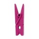 24 Kleine Klammer, Holz, 2,5 cm, fuchsia