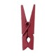 Mini clip in legno, 2,5 cm, borsa da 24 pezzi, bordeaux