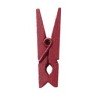 Mini pince en bois, 2,5 cm,sachet de 24 pièces, bordeaux