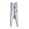 Mini pince en bois, 2,5 cm,sachet de 24 pièces, argent