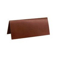 Marque place, carton, 3 x 7 cm, sachet de 10 pièces, chocolat