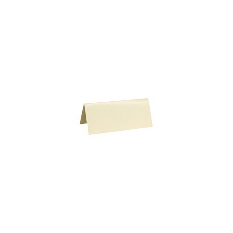 10 Rechteckiger Tischkartenhalter, 3 x 7 cm, cream