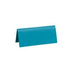 Marque place, carton, 3 x 7 cm, sachet de 10 pièces, turquoise