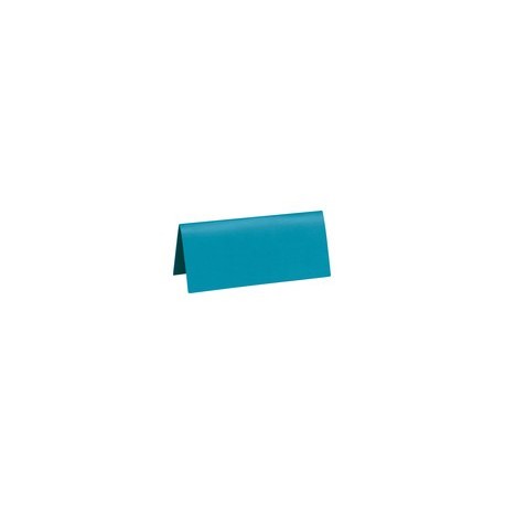 Marque place, carton, 3 x 7 cm, sachet de 10 pièces, turquoise