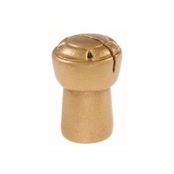 Champagner-Platzmarke, Gold, Polyresin, 3,3 x 5 cm, Beutel mit 2 Stück