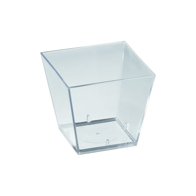 100 Verrines Square, PS, 5x5x4 cm, 6 cl