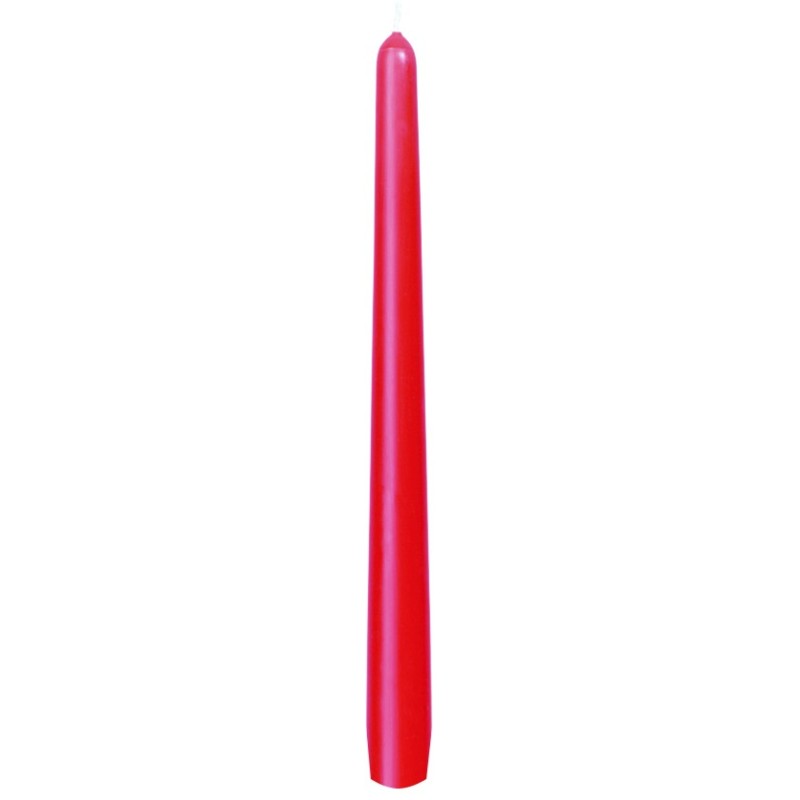 1 Candela, 250 x 22 mm, rosso, durata 7 ore