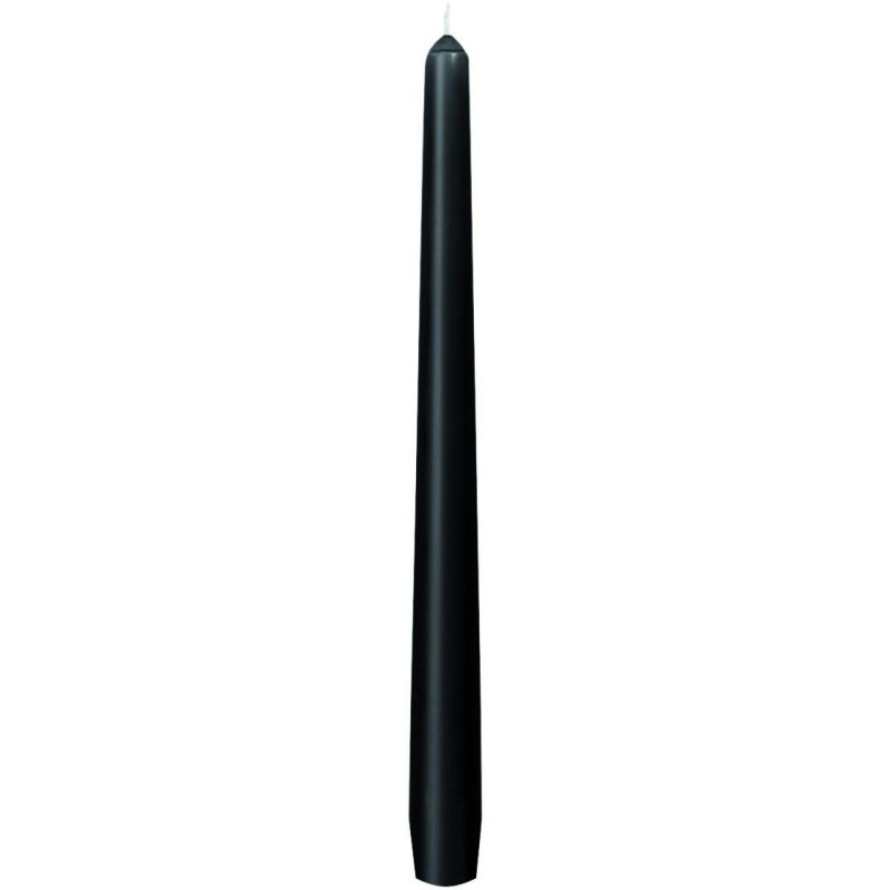 1 Kerze, 250 x 22 mm, schwarz, Dauer 7 Stunden