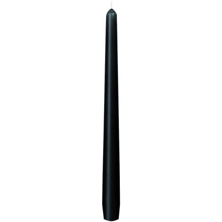 1 Kerze, 250 x 22 mm, schwarz, Dauer 7 Stunden