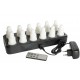 LED-set, set complet de 12 LED rechargeable