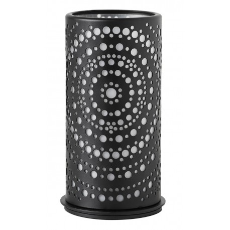 Metall-Kerzenhalter für Maxi-Teelichter oder LED, 14 x 7,5 cm, Billy, schwarz