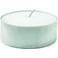 Maxi candela piatta, bianca, 6 cm, durata 10 ore
