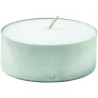 Maxi candela piatta, bianca, 6 cm, durata 10 ore