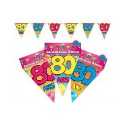 1 Wimpelgirlande "80 ans"