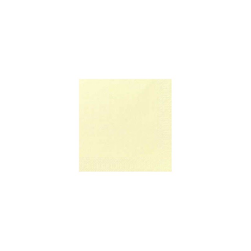 50 Dunilin-Servietten cream, uni,  40 x 40, 1/4