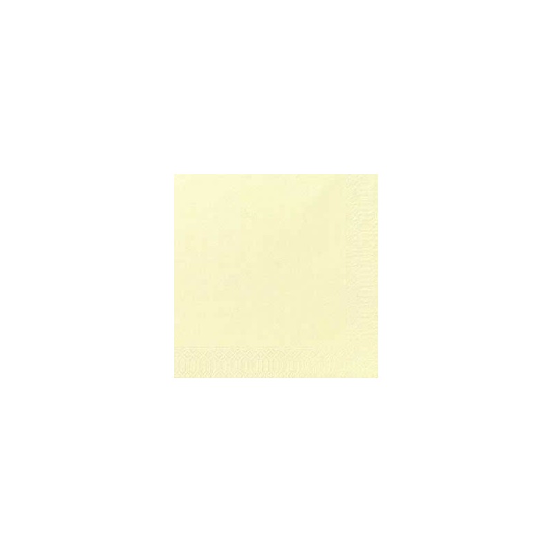 50 Serviettes Dunilin cream, 40 x 40, 1/4