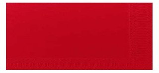 60 tovaglioli Bio Dunisoft rossi 40 x 40, 1/4