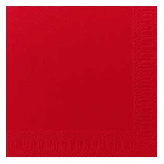 60 Serviettes Bio Dunisoft rouge, 40 x 40, 1/4