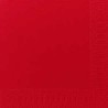 60 Dunisoft-Servietten Bio, uni, rot  40 x 40, 1/4
