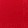 60 tovaglioli Bio Dunisoft rossi 40 x 40, 1/4