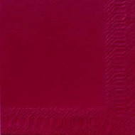 45 Serviettes Dunilin bordeaux,40 x 40, 1/4