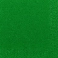 45 Serviettes Dunilin vert chasseur, 40 x 40, 1/4
