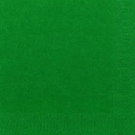 45 Serviettes Dunilin vert chasseur, 40 x 40, 1/4