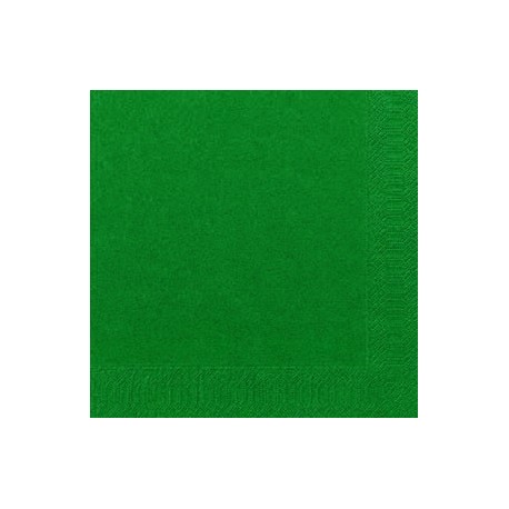 Serviettes Dunilin vert chasseur, 40 x 40, 1/4