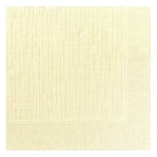 50 Serviettes classic cream, 40 x 40, 1/4