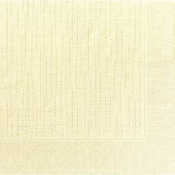 50 Klassik-Servietten, uni, cream, 40 x 40, 1/4