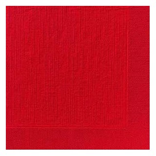 Serviettes classic Rouge, 40 x 40, 1/4