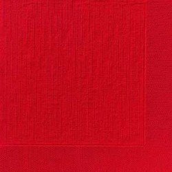 Serviettes classic Rouge, 40 x 40, 1/4
