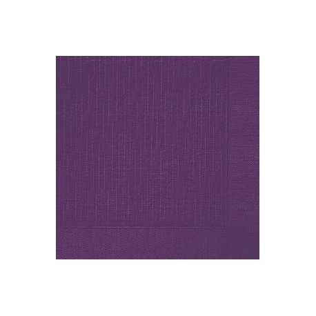 50 Klassik-Servietten, uni, plum, 40 x 40, 1/4