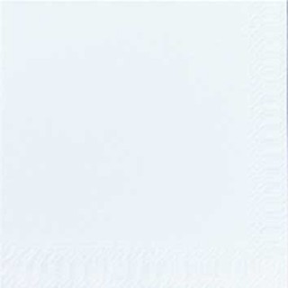 Serviettes coktail  24x24 blanc