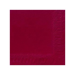 50 Servietten, 33x33, 3 lagig, bordeaux