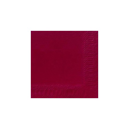 50 Servietten, 33x33, 3 lagig, bordeaux