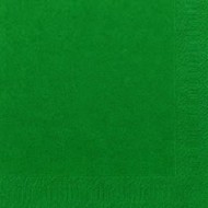 50 Serviettes 33x33 3 couches vert foncé