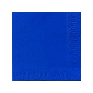 Serviettes 33x33 3 couches bleu foncé