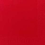 50 Serviettes 33x33 3 couches rouge