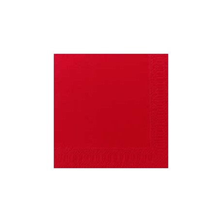 50 Servietten 33x33, 3 lagig, rot