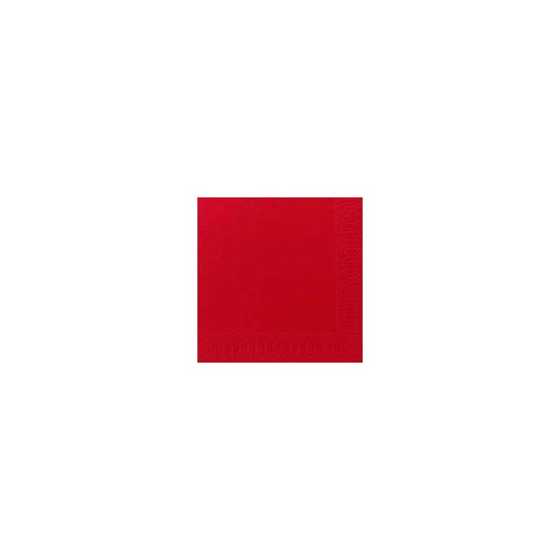 50 Servietten 33x33, 3 lagig, rot