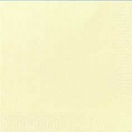 50 Serviettes 33x33 3 couches cream